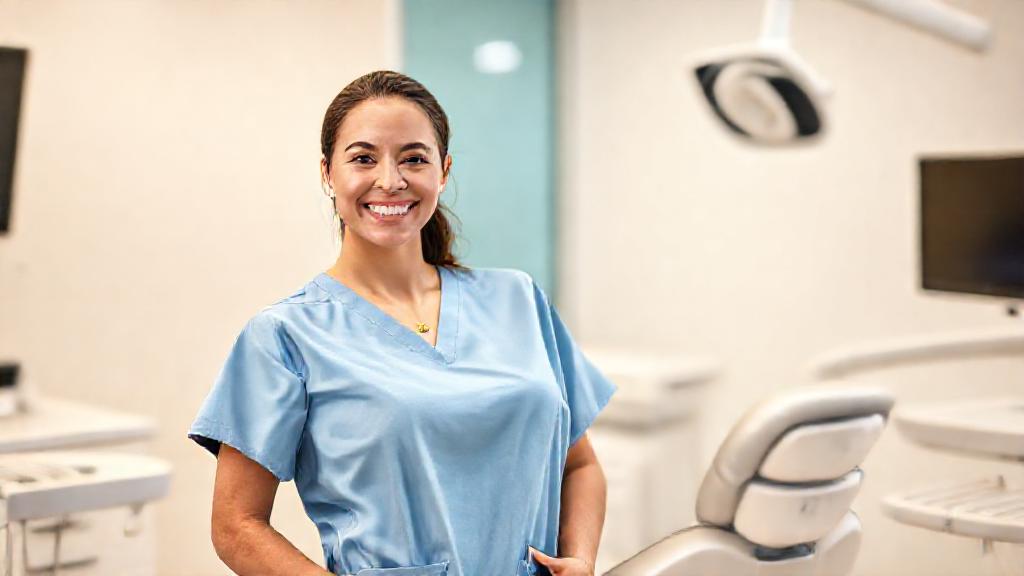 Two smiling dentists in a modern operatory, illustrative